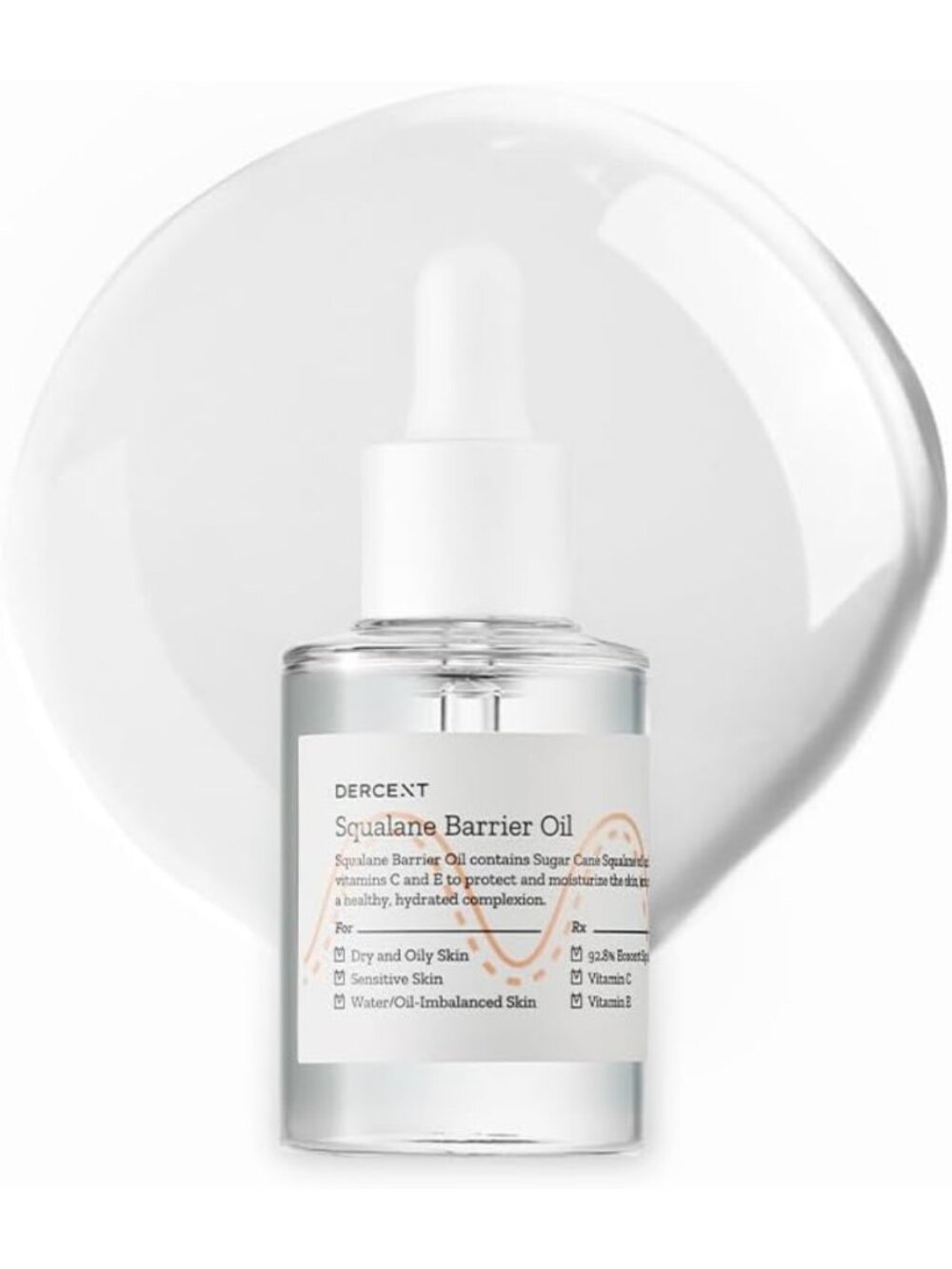 Hydrating Squalane Oil for Face - 92.8% Sugarcane-Derived, 1.01oz, 2-Pack